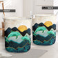 Dolphin's Landscape - Laundry Basket - Owls Matrix LTD