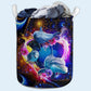 S: 17.72”x13.78” (45x35 cm) Dolphin Mysterious World Basic Style - Laundry Basket - Owls Matrix LTD
