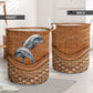 Dolphin With Their Love - Laundry Basket - Owls Matrix LTD