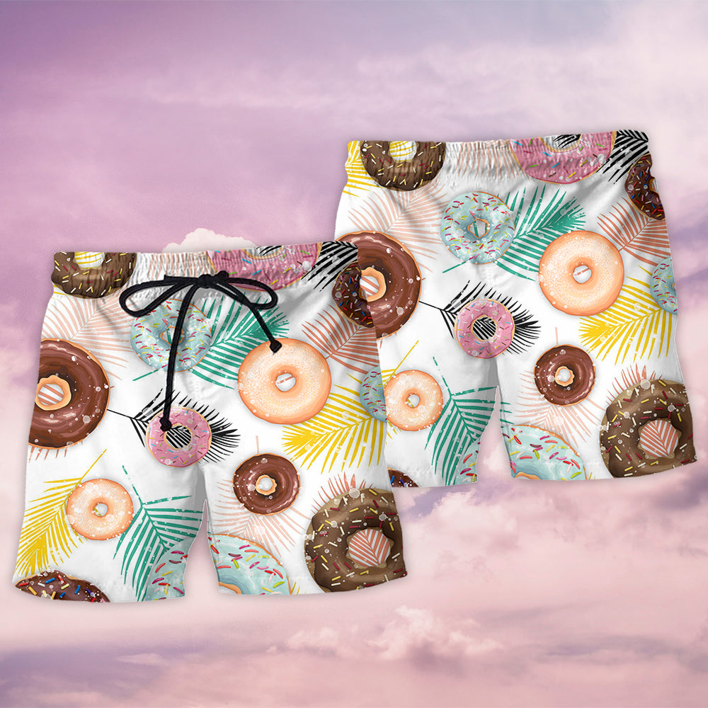 Donut Lover It's Time For Donut - Beach Short - Owls Matrix LTD
