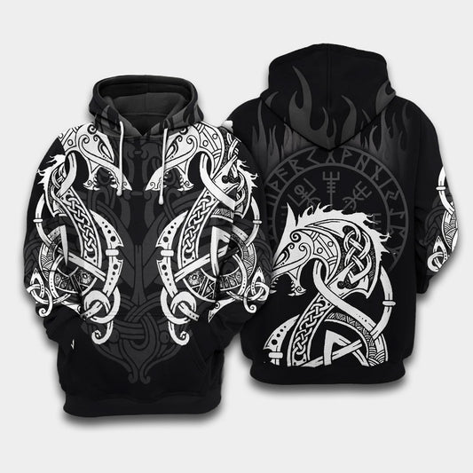 Double Dragon Fire Art – 3D Hoodie
