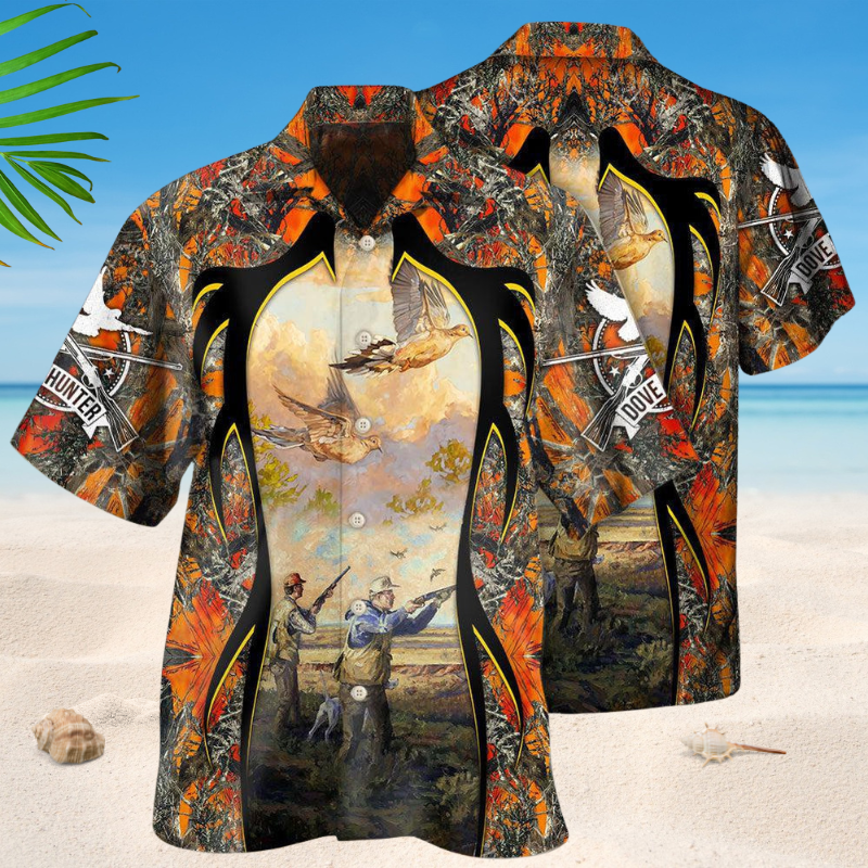 Dove Hunting Orange Style – Hawaiian Shirt