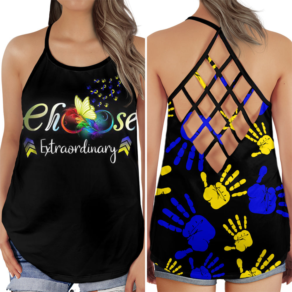 Down Syndrome Choose Extraordinary Hand Edition – Hollow Tank Top