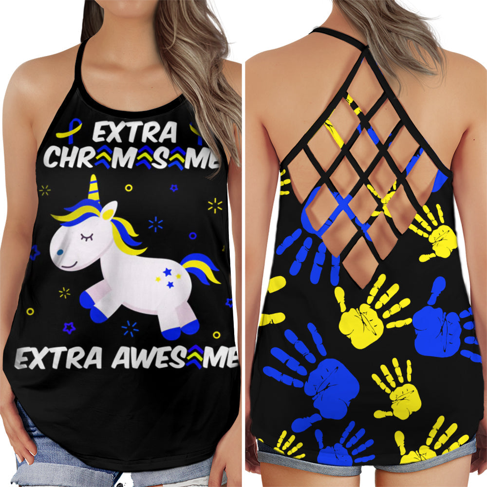 Down Syndrome Extra Chromosome Unicorn Edition – Hollow Tank Top