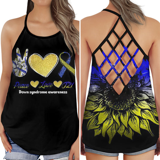 Down Syndrome Love Sunflower Edition – Hollow Tank Top