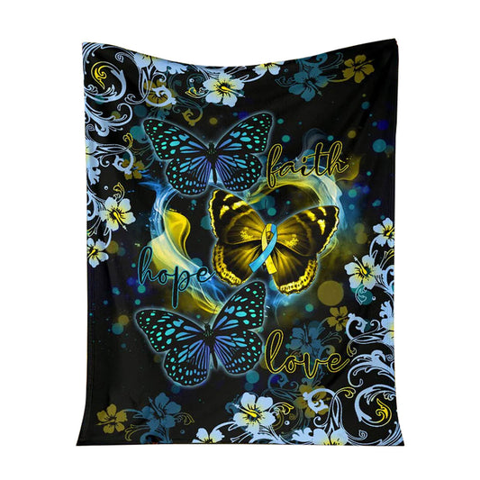 Down Syndrome Awareness 50 x 60 Inch Flannel Blanket For Cozy Bedroom And Sofa Decor