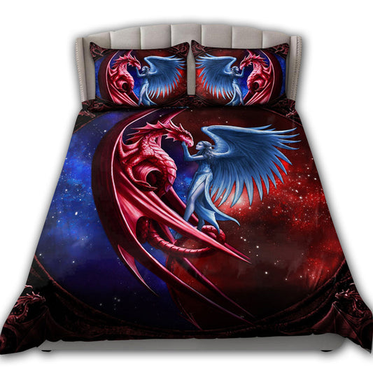 Dragon Angel Fantasy Bedding Cover For Fantasy Bedroom Decor