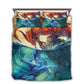 Water And Fire Dragon Battle Bedding Cover For Fantasy Bedroom Decor