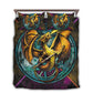 Golden Dragon Night Battle Bedding Cover For Fantasy Bedroom Decor