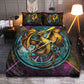 Golden Dragon Night Battle Bedding Cover For Fantasy Bedroom Decor