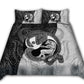 Black And White Dragon And Wolf Fantasy Bedding Cover For Fantasy Bedroom Decor