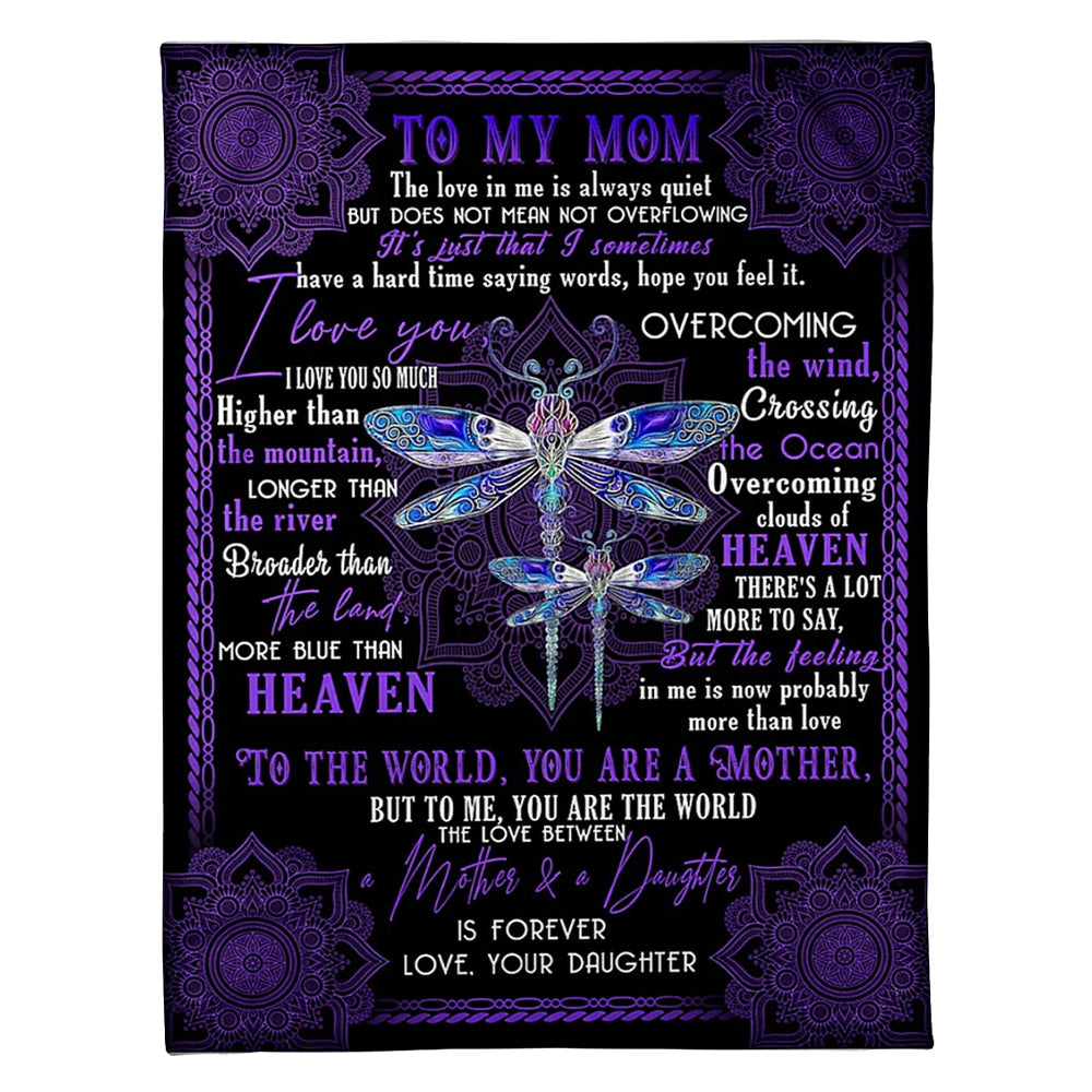 Dragon Big Hug From Daughter 50 x 60 Inch Flannel Blanket For Cozy Bedroom And Sofa Decor