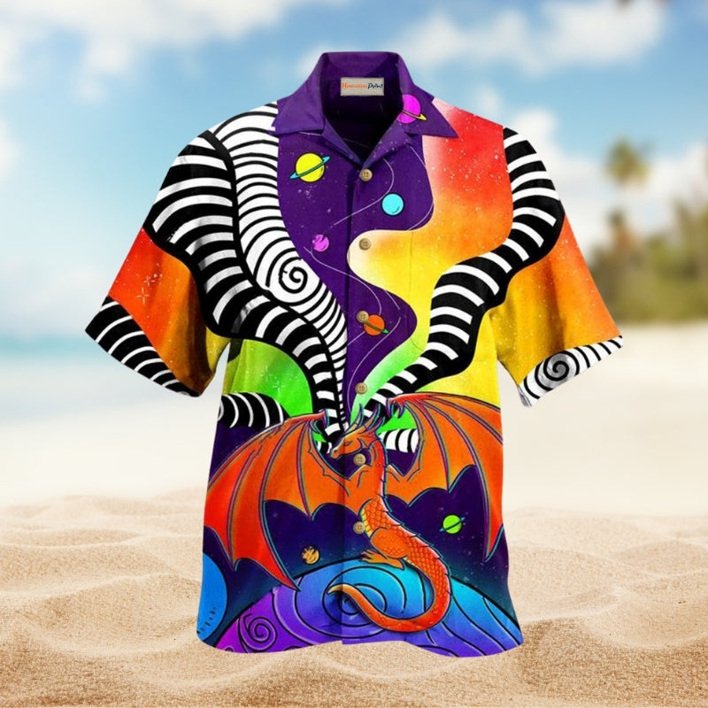 Dragon Color Galaxy Style Limited Edition – Hawaiian Shirt