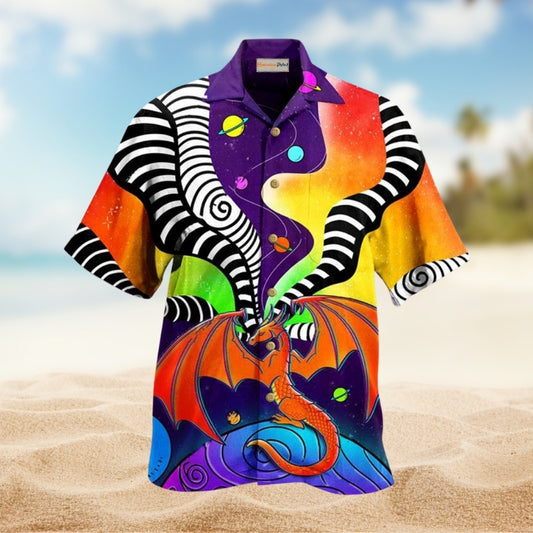 Dragon Color Galaxy Style Limited Edition – Hawaiian Shirt
