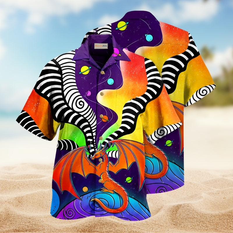 Dragon Color Galaxy Style Limited Edition – Hawaiian Shirt