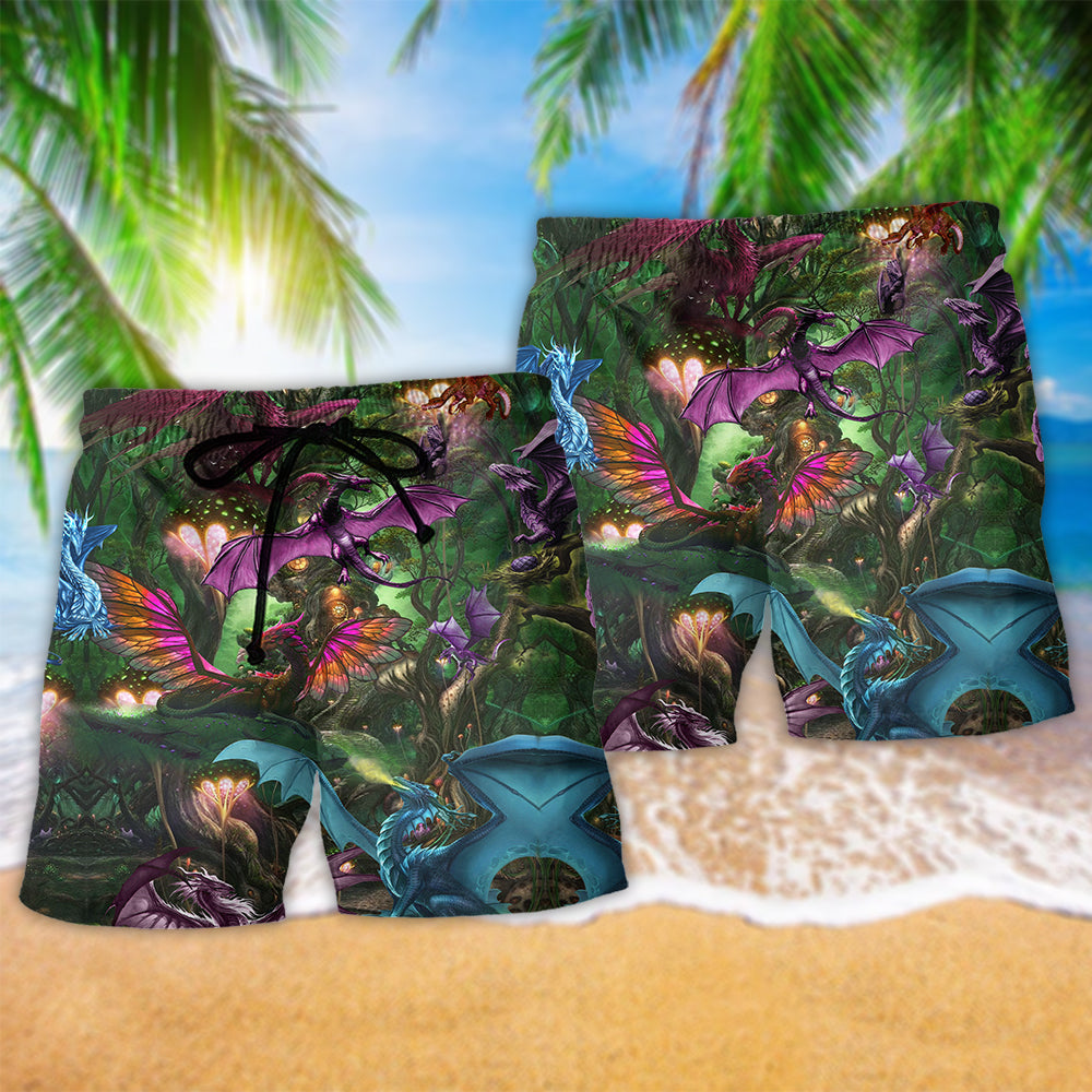Dragon Modern Cool Life Style Art – Beach Short