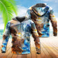 Dragon Fighting In The Sky - 3D Hoodie
