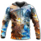 Dragon Fighting In The Sky - 3D Hoodie