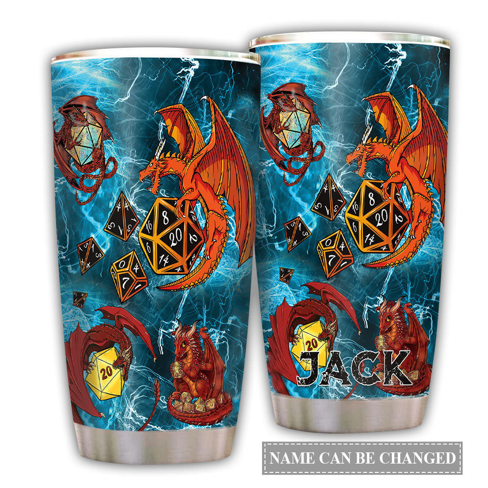 Dragon Fire Personalized 20 Oz Tumbler For Coffee Travel And Daily Use