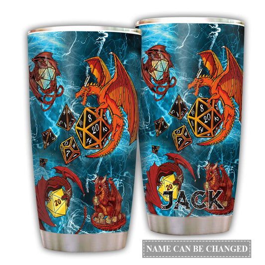 Dragon Fire Personalized 20 Oz Tumbler For Coffee Travel And Daily Use