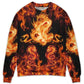 Dragon Fireball Fantasy Madness Art – Sweater - Ugly Christmas Sweater