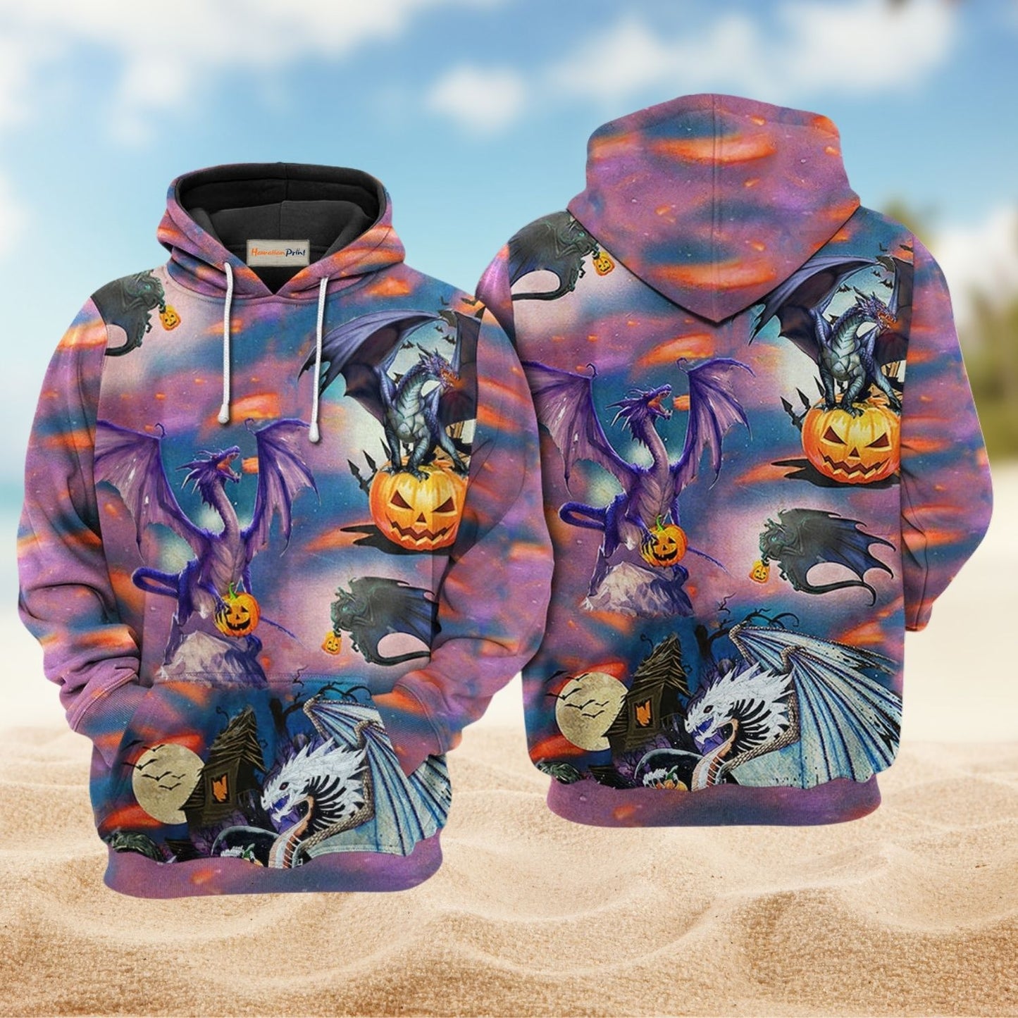 Dragon Halloween Dark Fantasy - 3D Hoodie