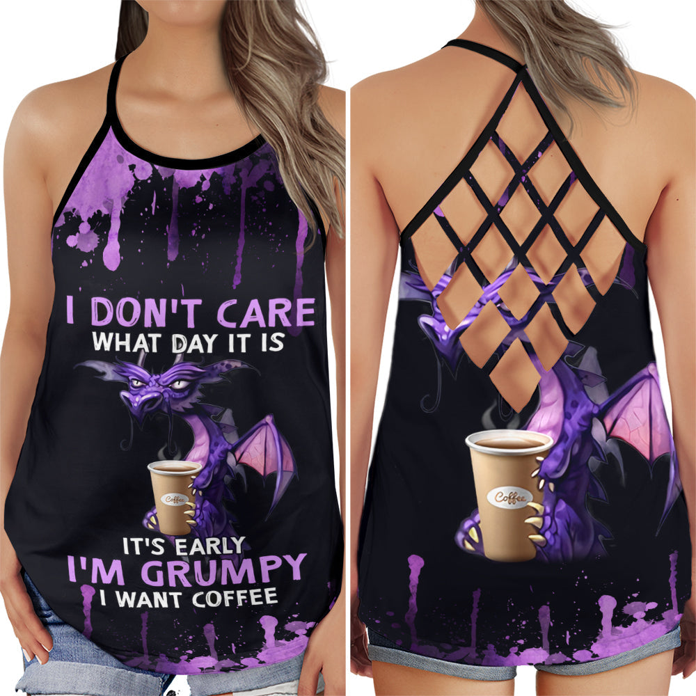 Dragon I Dont Care Bold Attitude - Hollow Tank Top