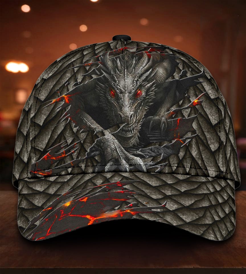 Dragon Lava Fire Fantasy Style – Classic Cap