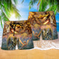 Dragon Love Life Fantasy Art - Beach Short