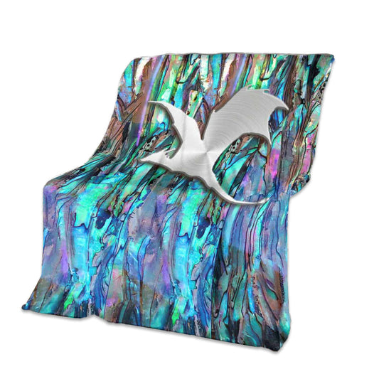 Dragon Inspirational Art 50 x 60 Inch Flannel Blanket For Cozy Bedroom And Sofa Decor