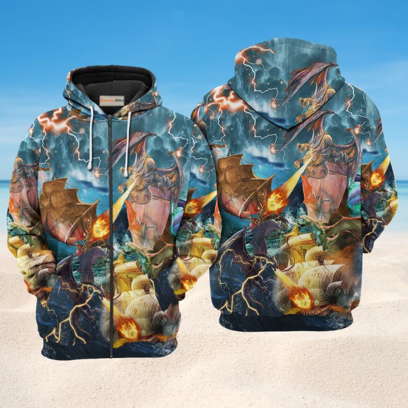 Dragon Love Life Art – 3D Hoodie