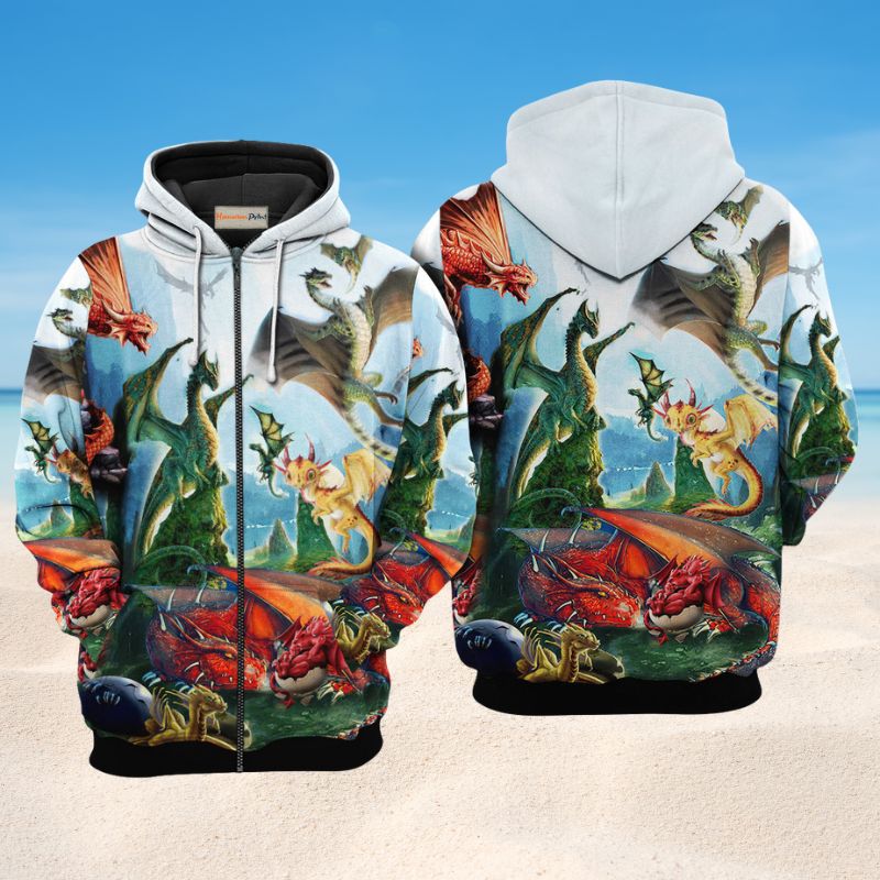 Dragon Love Life Art – 3D Hoodie