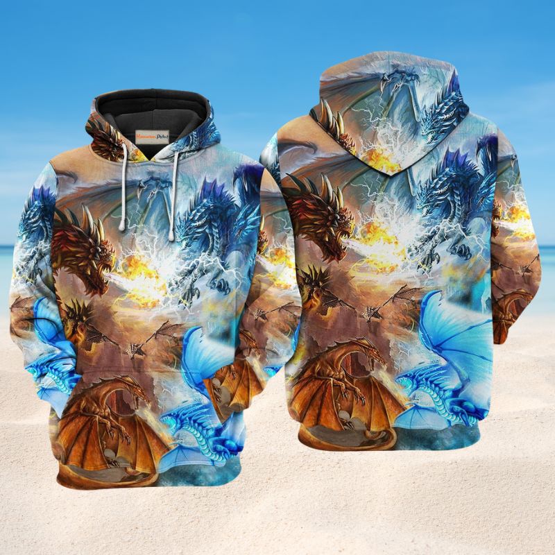 Dragon Love Life Art – 3D Hoodie