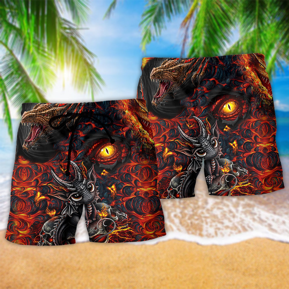 Dragon Fire Power Artistic Style – Beach Short