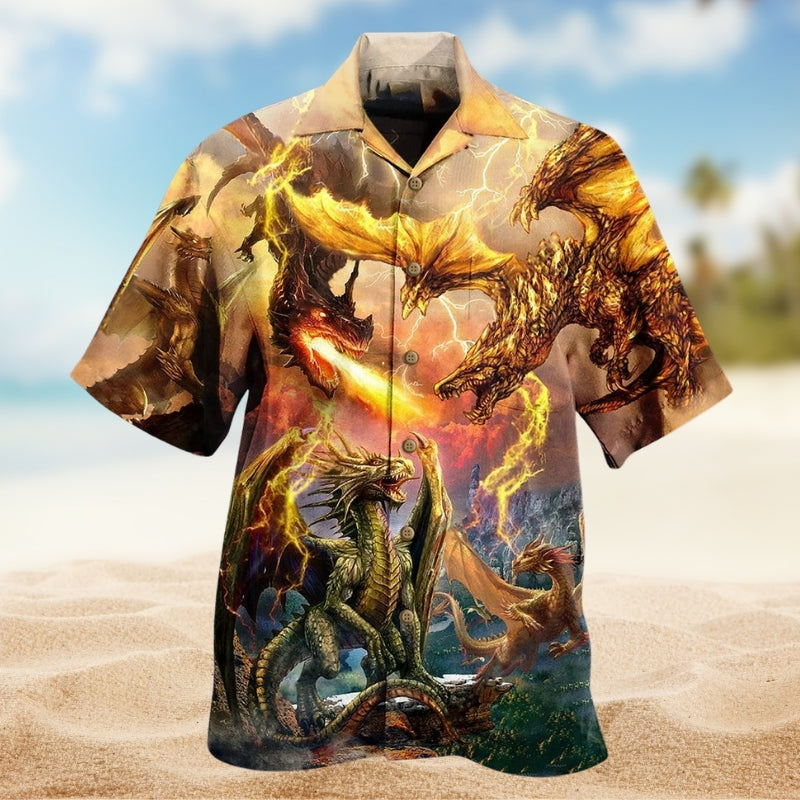 Dragon Love Life Fantasy Flame Limited Edition 28 – Hawaiian Shirt