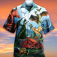 Dragon In The Forest Love Life Vintage Style - Hawaiian Shirt
