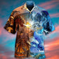 Epic Dragon Combat Vintage Art - Hawaiian Shirt
