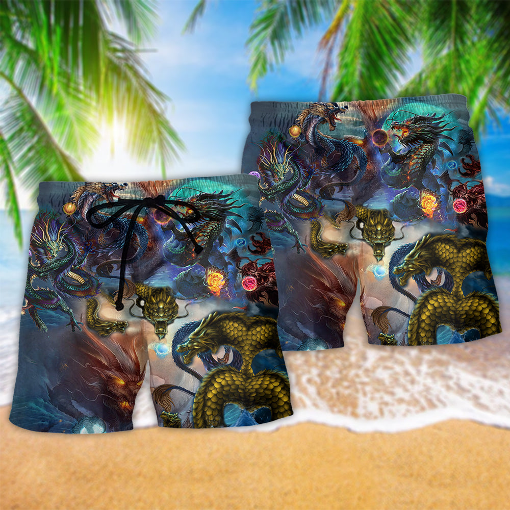Dragon Jewel Love Life Art – Beach Short
