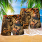 Vintage Dragon Love Life Art – Beach Short