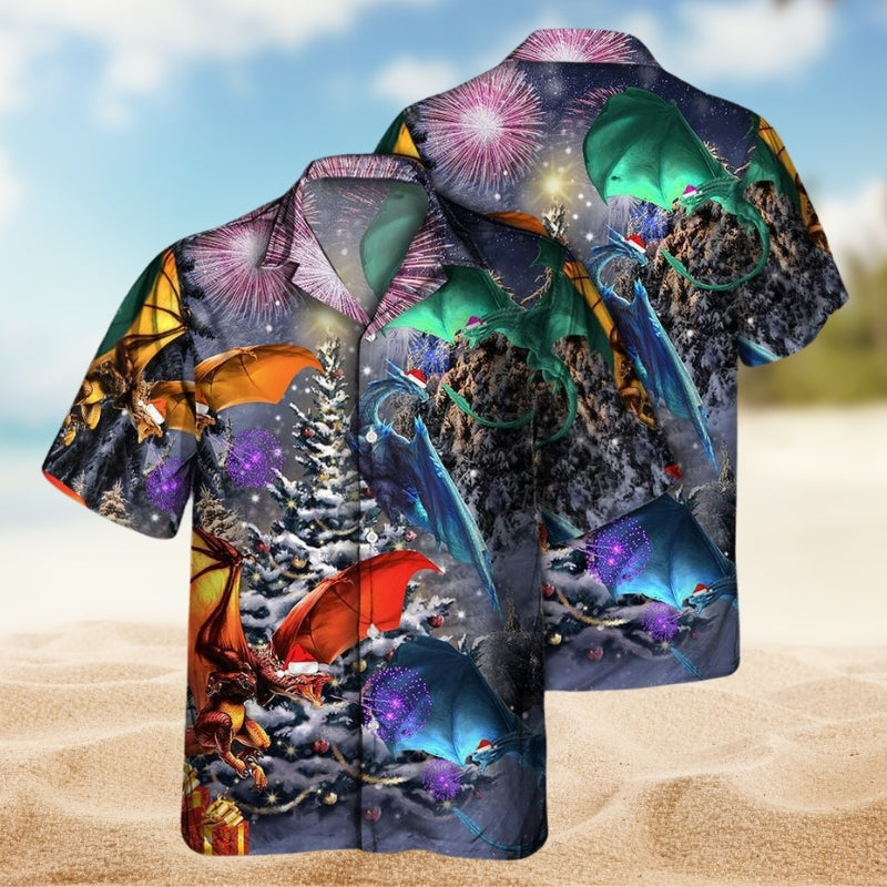 Dragon Merry Christmas Love Life Limited Edition – Hawaiian Shirt