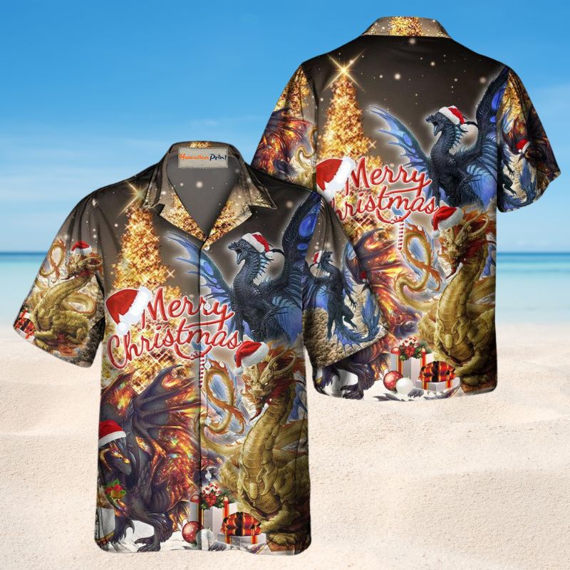 Dragon Merry Christmas Style 3 – Hawaiian Shirt