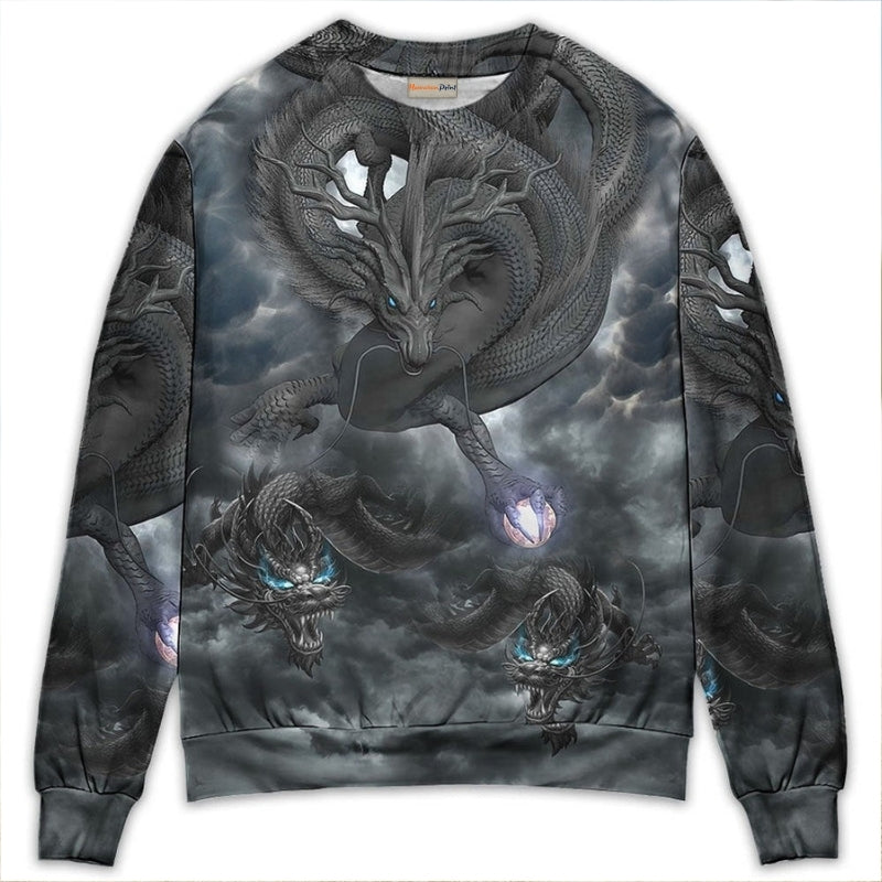 Dragon Power Fantasy Art Style – Sweater - Ugly Christmas Sweater