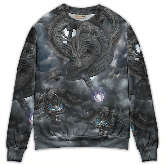 Dragon Power Fantasy Art Style – Sweater - Ugly Christmas Sweater