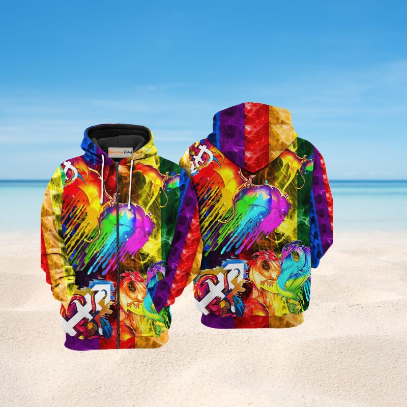 Dragon Pride Love Life Art – 3D Hoodie
