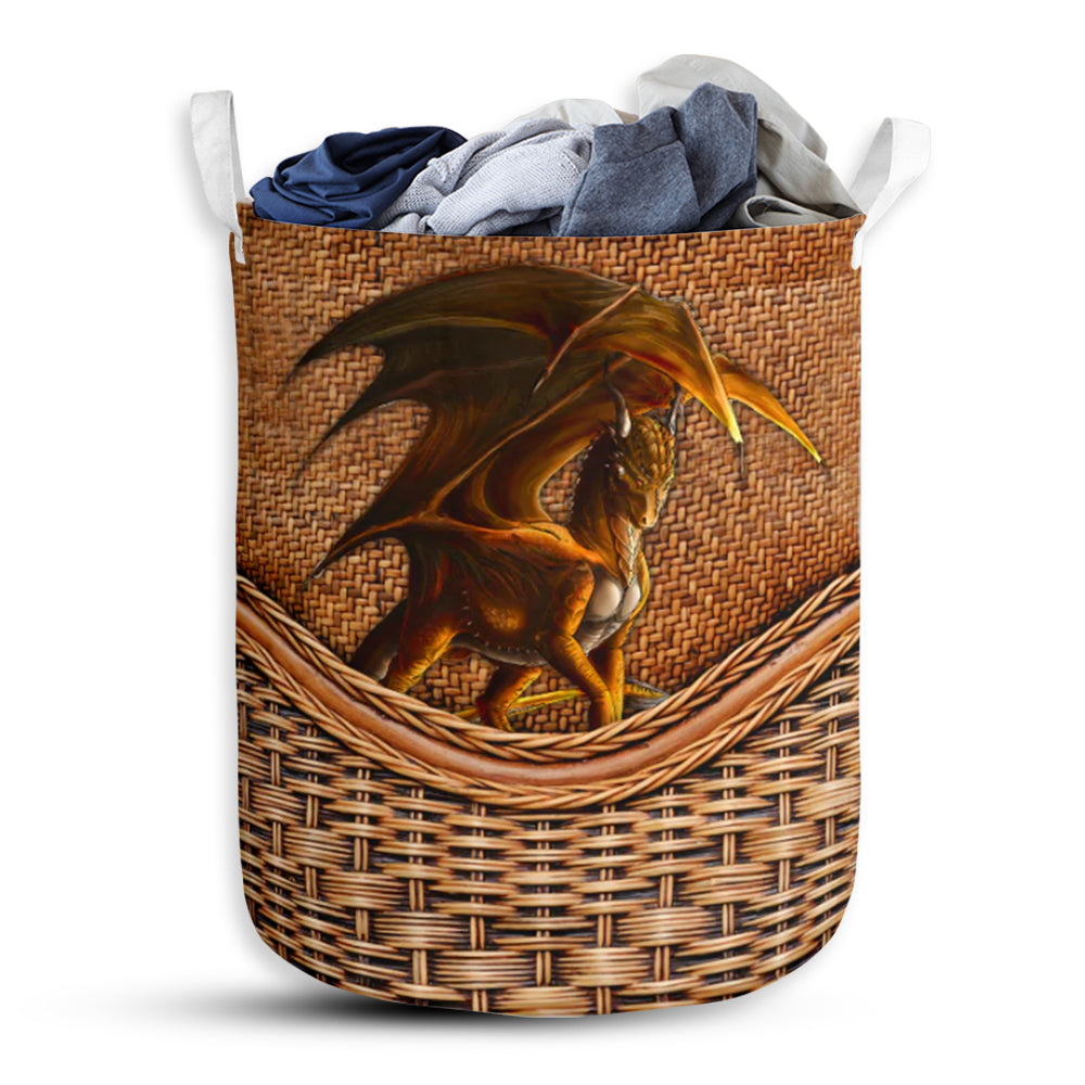 Dragon Rattan Teaxture - Laundry Basket - Owls Matrix LTD
