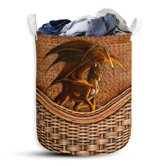 Dragon Rattan Teaxture - Laundry Basket - Owls Matrix LTD