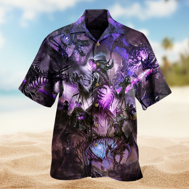 Dragon Skull Fantasy Love Life Limited Edition – Hawaiian Shirt