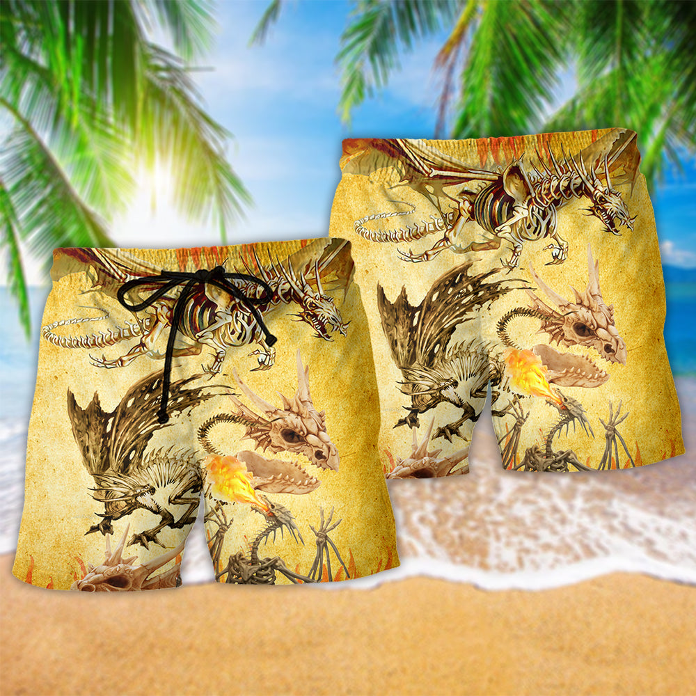 Dragon Skull Life Amazing Art – Beach Short