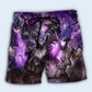Dragon Skull Purple Life – Beach Short