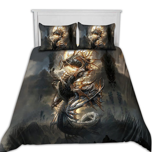 Dragon Night Sky Fantasy Bedding Cover For Fantasy Bedroom Decor